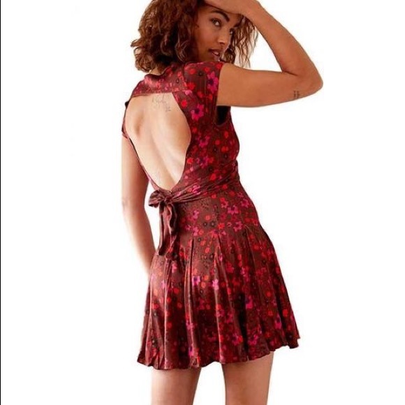 Free People Red It Takes Two Wrap Dress - Picture 3 of 14